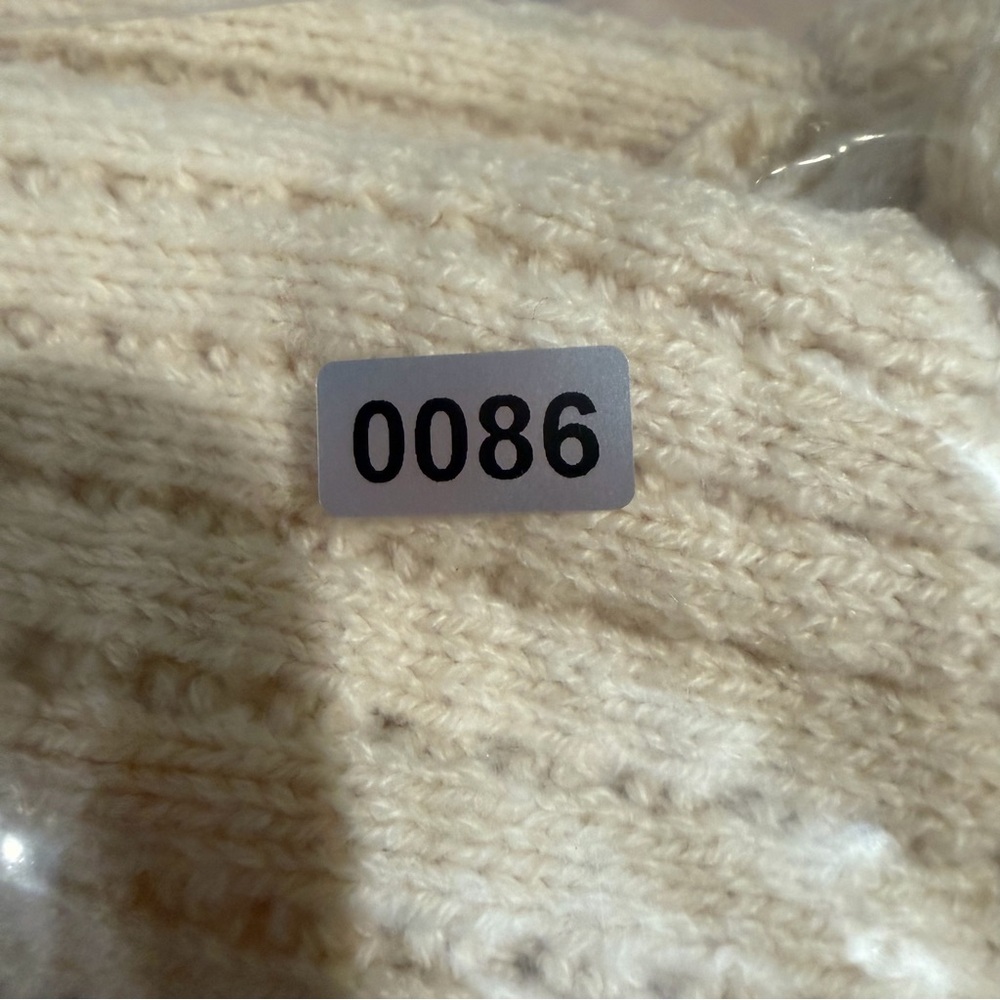 Cream Knit Ruffle Tank Top - Picture 6 of 6